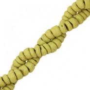 Kokos kralen disc 6mm Green olive